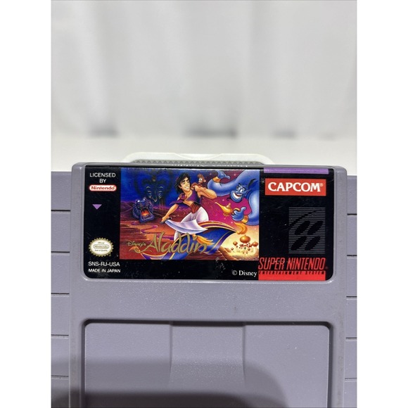Disney's Aladdin Super‎ Nintendo SNES 1993 Cartridge Only Tested Works - Picture 2 of 10
